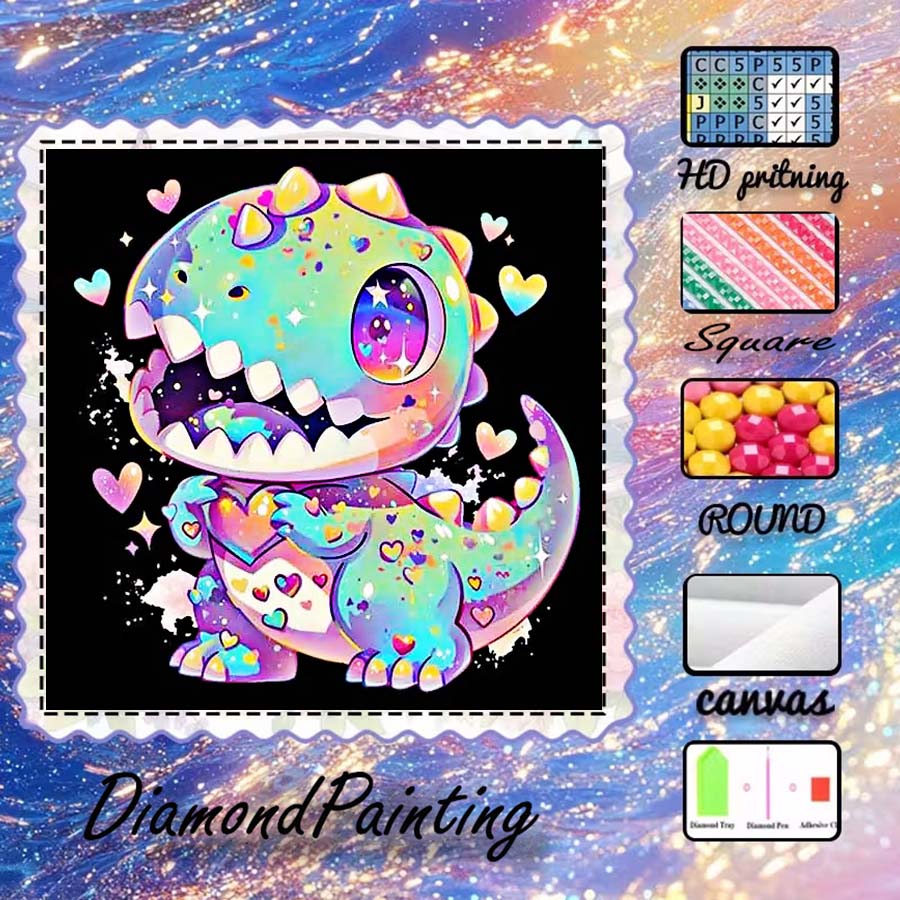 5D Diamond Painting Kit Full Drill - 1 pezzo di tessuto floccato 5D