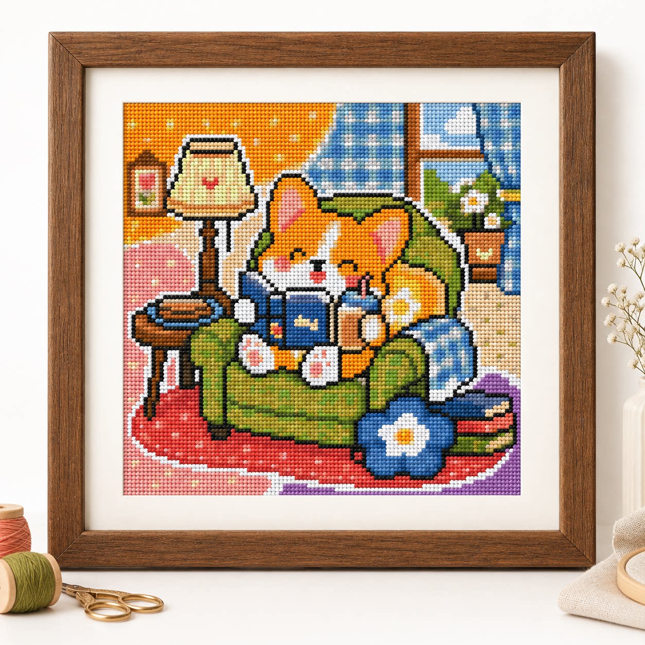 Cross Stitch Stamped Kits Beginners - [Punto intero] [CC6338 - Il piccolo