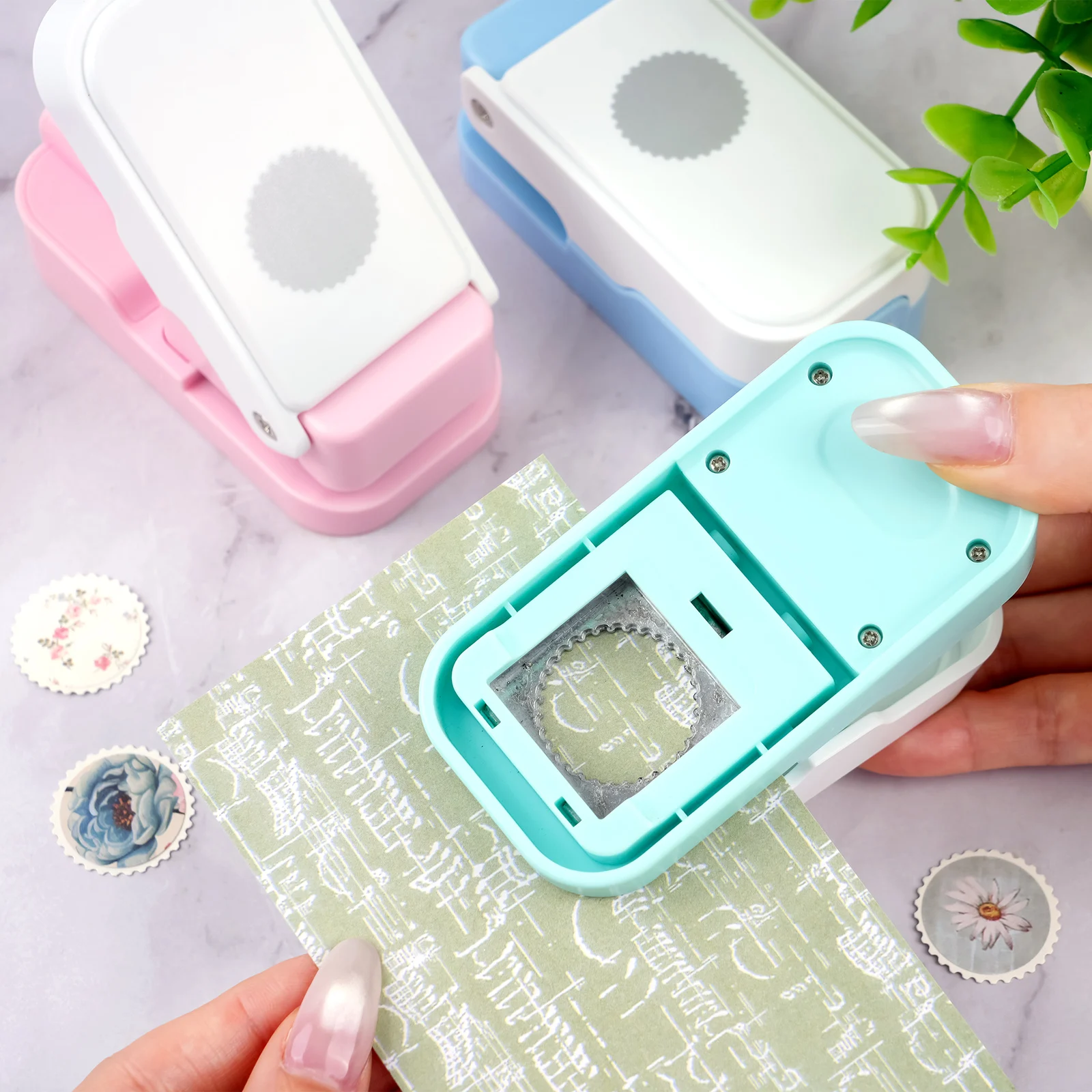 Scrapbooking - Perforatore a leva per cerchi a