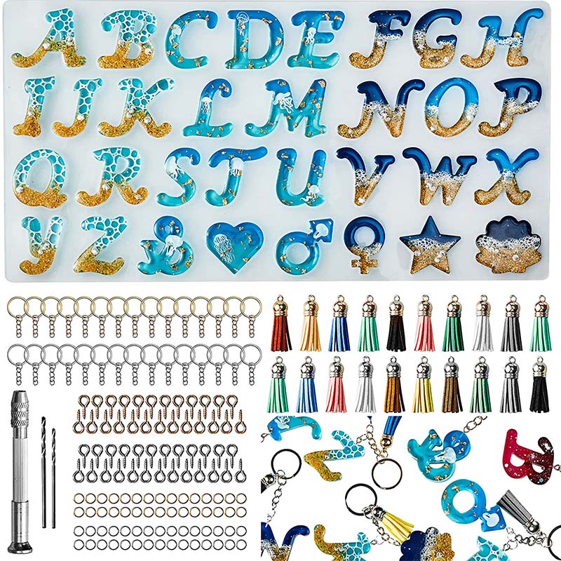 Stampo in silicone con alfabet - Silicone Epoxy Resin Molds Set recensione e prezzo