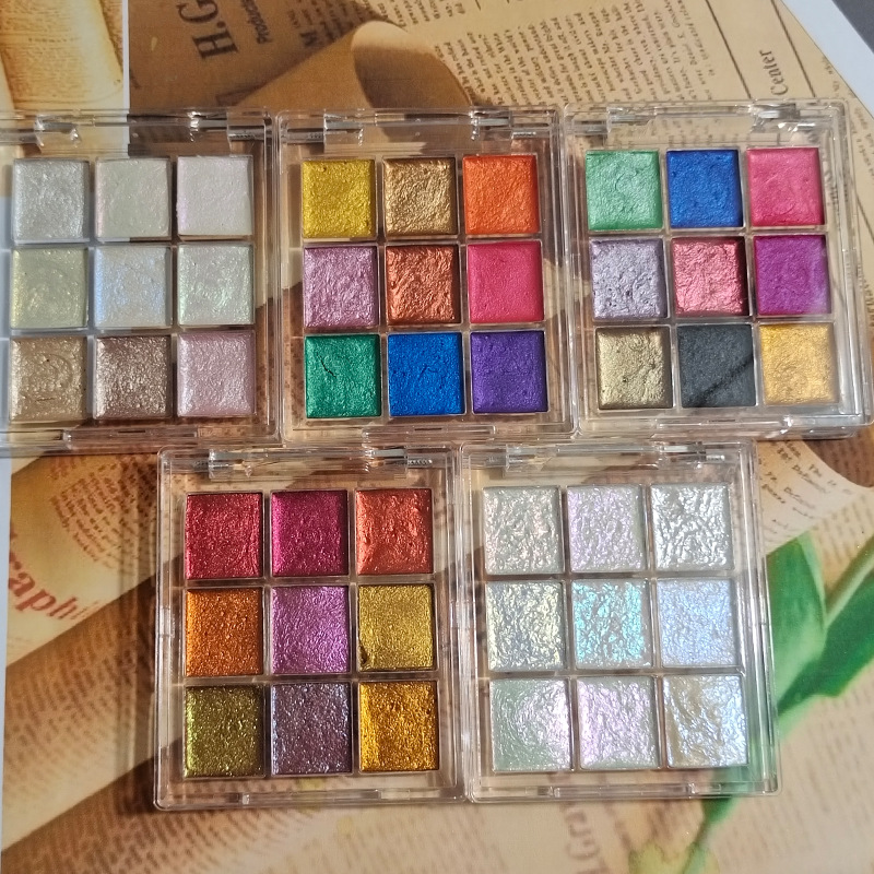 9 colore Nail Solid Pigment Au - Watercolor Paint Set Solid Pigment recensione e prezzo