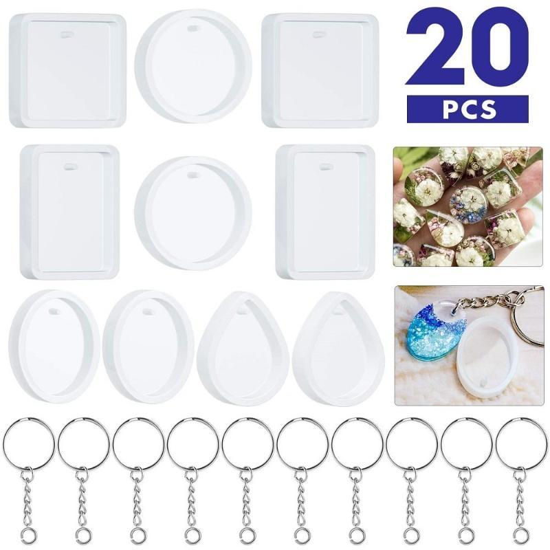 Set da 20 pezzi: kit di stampi - Silicone Epoxy Resin Molds Set recensione e prezzo