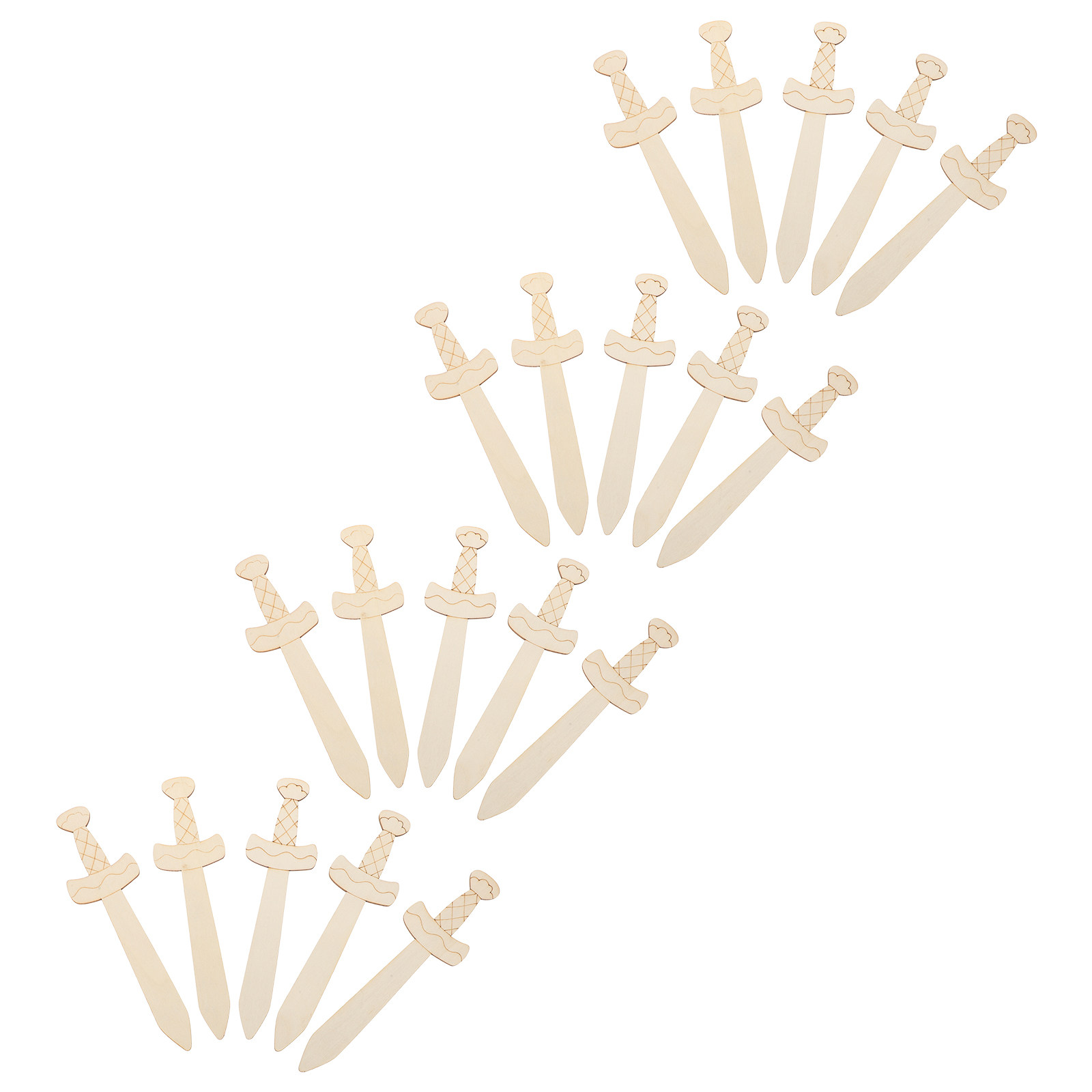 20 spade di legno da decorare, - Painting Supplies recensione e prezzo