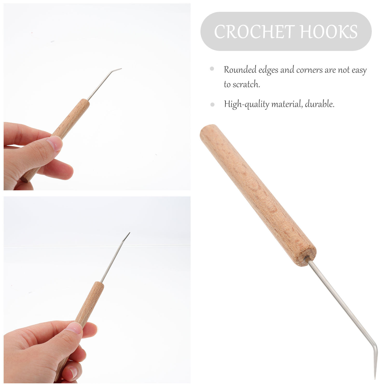 1 pz. uncinetto ergonomico raf - Wooden Crochet Hooks Ergonomic Handle recensione e prezzo